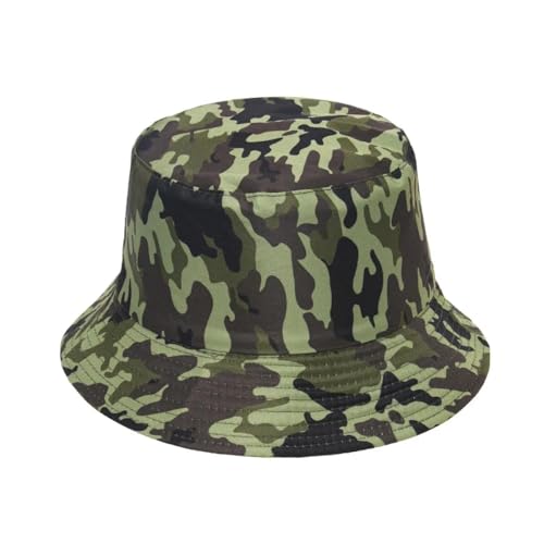 YUEZHAN Bucket Hat Hut Damen Herren Sonnenschirm-Eimer Hut Strand Fischer Kappe Damen Hüte Outdoor Herren Kappen Tarnbecken 56-58Cm 4 von YUEZHAN