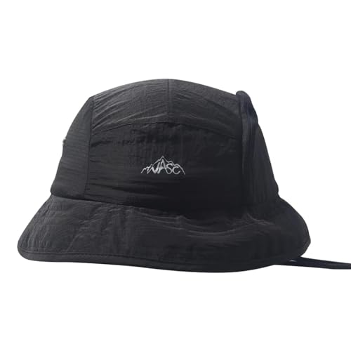 YUEZHAN Bucket Hat Hut Damen Herren Wasserdicht Sombrero De Pescador Fischer Eimer Angel Mütze Kapelusz Herren Designer Cowboy Caps 56-58Cm Schwarz von YUEZHAN