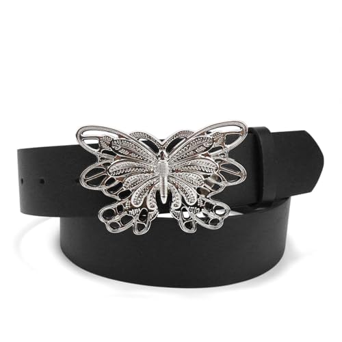 YUEZHAN Gürtel Retro-Gürtel Für Damen Aus Metall Mit Schmetterlingsschnalle Vielseitig Einsetzbar Schlicht Dekorativ Für Kleider Jeans 2 YUEZHAN Gürtel Retro-Gürtel Für Damen Aus Metall Mit Schmetterlingsschnalle Vielseitig Einsetzbar Schlicht Dekorativ Für Kleider Jeans 2 von YUEZHAN
