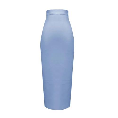 YUEZHAN Hübscher Rock Bleistiftrock Damen Frauen Elastischer Verband Rock Bodycon Bleistift Rock Für Elegante Damen Röcke M SkyBlue YUEZHAN Hübscher Rock Bleistiftrock Damen Frauen Elastischer Verband Rock Bodycon Bleistift Rock Für Elegante Damen Röcke M SkyBlue von YUEZHAN