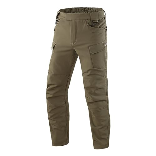 YUEZHAN Jeans Pantalon Modische Outdoor-Camouflage-Ladehose Taktische Hose Plüsch-Skihose Radhose M Grün von YUEZHAN