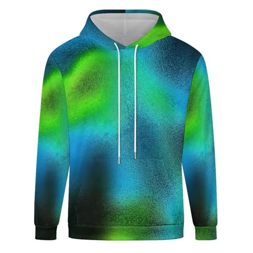 YUEZHAN Pullover Sweatshirt Hoodie Einfache Mehrfarbige Unregelmäßige Steigung Mode Loose Casual Kordel Zug Hoodie L Style-3 von YUEZHAN