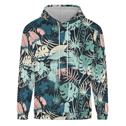 YUEZHAN Pullover Sweatshirt Hoodie Mode Lose Casual Einfache Abstrakte Unregelmäßige Muster Bedruckt Warm Hoodie Draw Seil Hoodie 3XL Style-5 von YUEZHAN