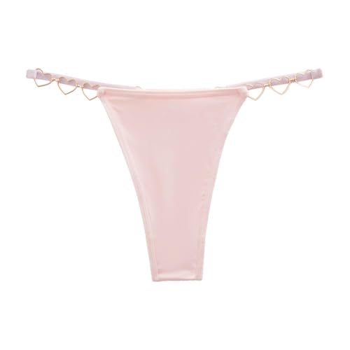 YUEZHAN Unterhosen Höschen Liebes Kette Tanga Mit Niedriger Taille Sexy Atmungsaktiv M Pink YUEZHAN Unterhosen Höschen Liebes Kette Tanga Mit Niedriger Taille Sexy Atmungsaktiv M Pink von YUEZHAN