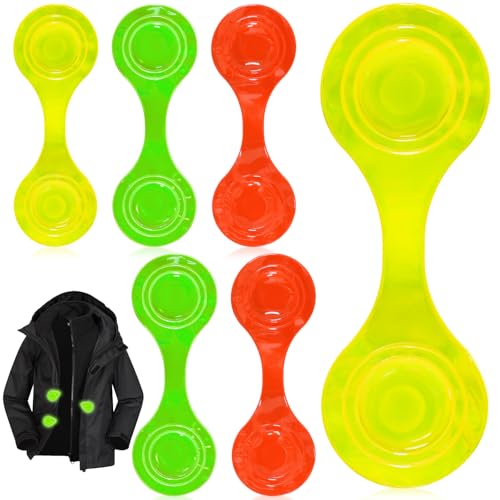 YUFFQOPC 6 Stück Magnetische Reflektoren, Reflektierender Magnetclip, Reflektoren Kinder, Reflektoren für Kinderwagen, Rucksack, Jacke,Joggen, Fahrrad YUFFQOPC 6 Stück Magnetische Reflektoren, Reflektierender Magnetclip, Reflektoren Kinder, Reflektoren für Kinderwagen, Rucksack, Jacke,Joggen, Fahrrad von YUFFQOPC