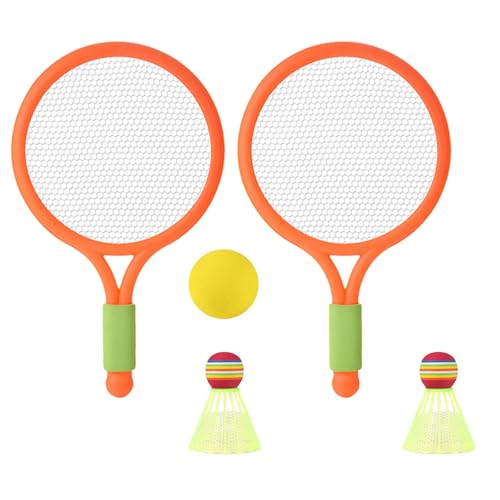 Kinder Tennisschläger Set Badmintonschläger Mit 2 Schaumstoffbällen 2 Badmintonschläger Für Drinnen Und Draußen Hinterhof Strand Sportspiel von YUGSHNKFC