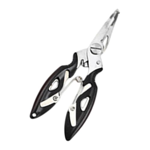 YUGSHNKFC Haken Remover Angelschnur Cutter Split Ringe Zange Gebogene Mund Angeln Zange Angelgerät Multitool Edelstahl Zange von YUGSHNKFC