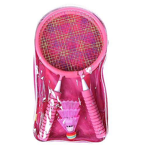 YUGSHNKFC Kinder Badminton Badmintonschläger Set Mit 2 Leichten Kinder Badminton Sets Kleinkind Badminton Spielzeug Mit 3 Federbällen von YUGSHNKFC