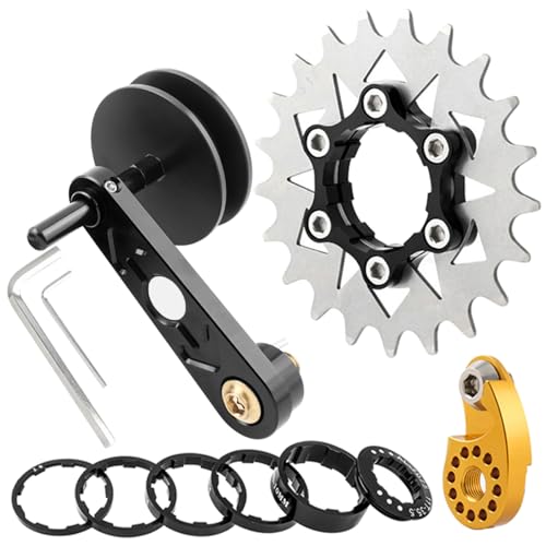 YUGSHNKFC Single Speed Conversion Kits Cassettes Cogs Bike Chain Tensioner Bicycles Single Speed Adjuster Converter Easy To Use von YUGSHNKFC