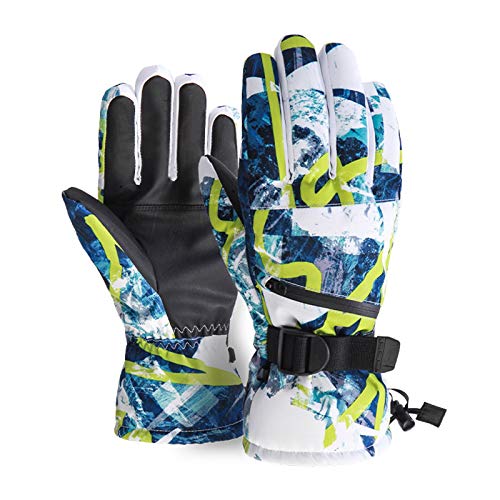 Thermo-Handschuhe für Erwachsene, Winter, Outdoor-Sport, Straßenreitausrüstung, winddicht, verdickt, Skihandschuhe für den kalten Winter von YUHANGCIYE