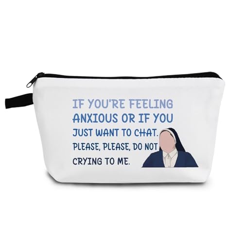 YULUENZE Lustige Make-up-Tasche mit Aufschrift "Please Don't Come Crying To Me", Kulturbeutel, Kosmetiktasche, Geschenk für TV-Show-Fans, Frauen, Freunde, ahz0227 von YULUENZE