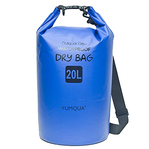 YUMQUA Dry Bag Wasserdichter Tasche 5L 10L 20L 30L 40L wasserdichte Beutel Packsack für Kajak Boot Angeln Rafting Camping Snowboarden Schwimmen Wassersport von YUMQUA