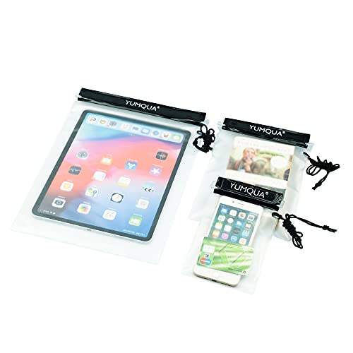 YUMQUA wasserdichte Beutel, Trockene Tasche wasserdichte Tasche für Kameras/Handys/iPad/Dokumententasche, Geeignet für Reisen/Zuhause/Außen/Wassersport YUMQUA wasserdichte Beutel, Trockene Tasche wasserdichte Tasche für Kameras/Handys/iPad/Dokumententasche, Geeignet für Reisen/Zuhause/Außen/Wassersport von YUMQUA