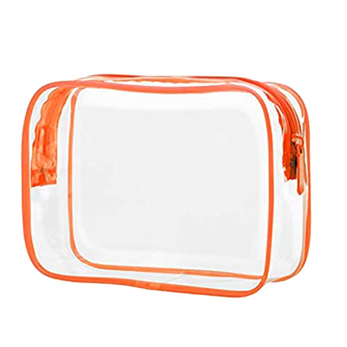 Make-up-Tasche mit Aufbewahrungsbeutel für Kosmetik, Kleinteile, Orange von YUNNIAN