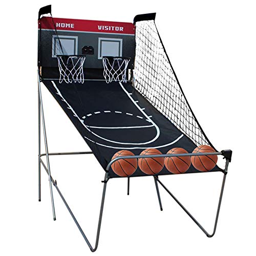 YUNRUX Arcade Basketball Spielset Basketball Schießmaschine Mit elektronischem Punktezähler 2 Player Dual Shot Basketballkorb 210cm Basketballständer 4 Bällen Basketballautomat 8 Spielmodi YUNRUX Arcade Basketball Spielset Basketball Schießmaschine Mit elektronischem Punktezähler 2 Player Dual Shot Basketballkorb 210cm Basketballständer 4 Bällen Basketballautomat 8 Spielmodi von YUNRUX