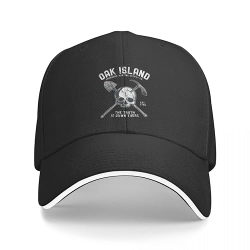 Baseballmütze Oak Island Vintage Templer Schatzsuche Baseballkappe Hip Hop Hüte Mütze Damen Herren Geschenk Baseballmütze Oak Island Vintage Templer Schatzsuche Baseballkappe Hip Hop Hüte Mütze Damen Herren Geschenk von YUONME