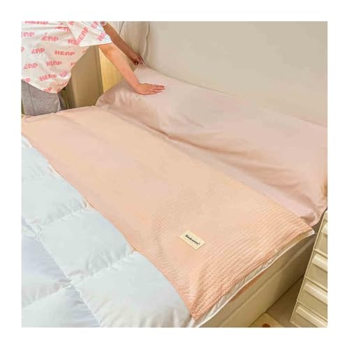 YUTZRIQP Hüttenschlafsack Baumwolle Ultraleichter Schlafsack mit Reißverschluss Leichter Komfort hüttenschlafsack und Reisedecke(Pink,120x210cm-47x82) von YUTZRIQP