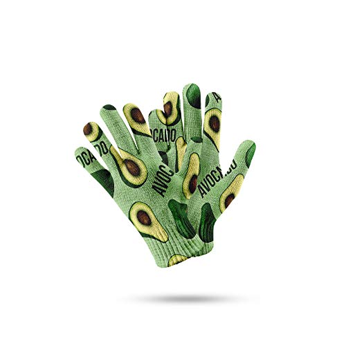 YUUKI Damen Handschuhe,Thermohandschuhe Grüne Avocado 3D-Muster Atmungsaktive Anti-Rutsch-Strick-Touchscreen-Handschuhe Mit Stulpe Für Damen Herren Outdoor Running Winterhandschuhe YUUKI Damen Handschuhe,Thermohandschuhe Grüne Avocado 3D-Muster Atmungsaktive Anti-Rutsch-Strick-Touchscreen-Handschuhe Mit Stulpe Für Damen Herren Outdoor Running Winterhandschuhe von YUUKI