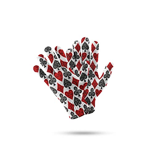 YUUKI Winter Handschuhe,Rot Schwarz Poker 3D-Muster Atmungsaktive, rutschfeste, Gestrickte Touchscreen-Handschuhe Mit Elastischem Bündchen Für Damen Herren Outdoor Running Winterhandschuhe YUUKI Winter Handschuhe,Rot Schwarz Poker 3D-Muster Atmungsaktive, rutschfeste, Gestrickte Touchscreen-Handschuhe Mit Elastischem Bündchen Für Damen Herren Outdoor Running Winterhandschuhe von YUUKI
