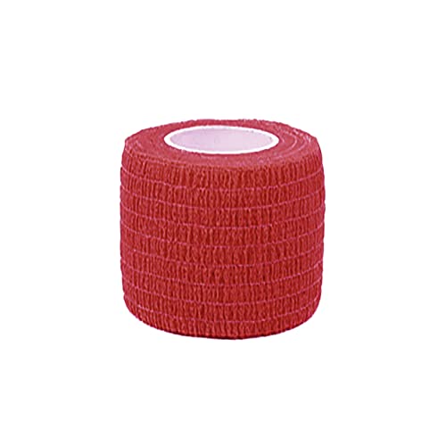 YWSTYllelty Sicherheitsgurt Für Ältere Menschen 2 4,5 m Erste-Hilfe-Klebeband Elastisches Selbstklebeband Athletisches Sport-Wrap-Band Bandage Wrap für Sport-Handgelenk-Regenbogen (Red, One Size) von YWSTYllelty