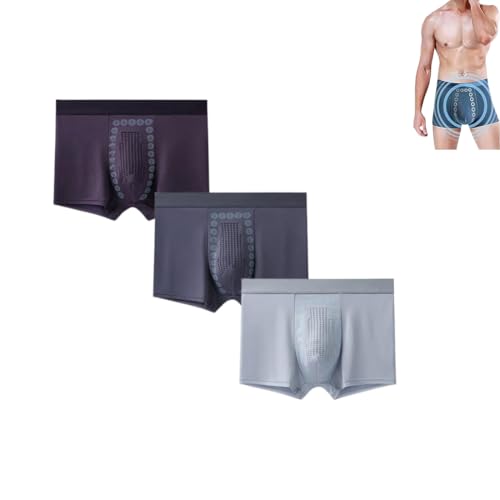 YWeiLiangSan Bequeme, atmungsaktive Vitality-Boxershorts für Herren, atmungsaktive U-förmige Boxershorts (3X-Large,3 Pcs A) von YWeiLiangSan