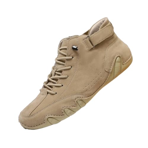 YWeiLiangSan Orthopädische Sneaker für Herren, wasserdichte orthopädische Winterschuhe, warme Winterstiefel aus Fleece (38,Khaki) von YWeiLiangSan