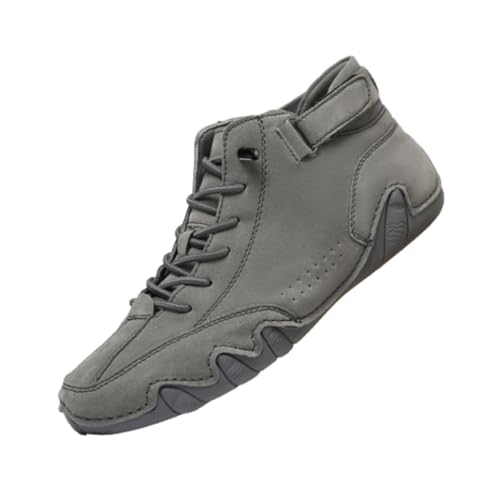 YWeiLiangSan Orthopädische Sneaker für Herren, wasserdichte orthopädische Winterschuhe, warme Winterstiefel aus Fleece (41,Gray) von YWeiLiangSan