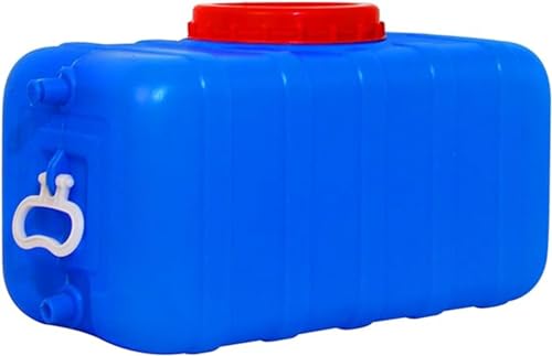 YXCUIDP Blauer Wassertank Tragbarer Wasserbehälter mit Wasserhahn Wasserspeicher-Trägerkrug for Camping, Outdoor, Wandern, Notfall, Horizontaler Wassertank (Color : Blue, Size : 75L) von YXCUIDP