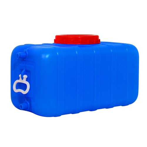 YXCUIDP Camping-Quadratfass-Kunststoffeimer 45L/75L/100L Auto-Wasserbehälter,Blauer Wasseraufbewahrungsbehälter Lebensmittelqualität,Mit Deckel Und Griff Multifunktions-Wasserfass (Size : 45L) von YXCUIDP
