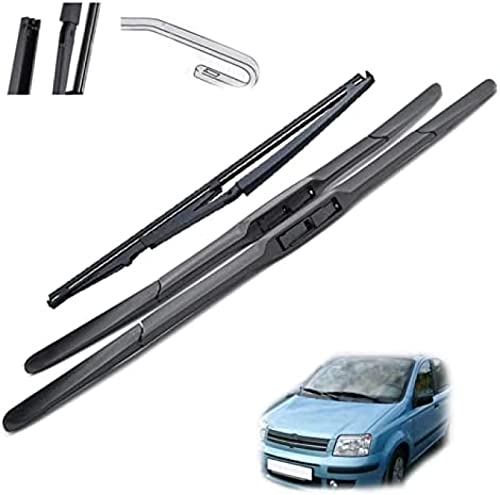 Scheibenwischer vorne und hinten Wischerblätter Set für FIAT für Panda 169 2003-2012 Auto Windschutzscheibe Windschutzscheibe Fensterbürsten 22 "+ 16" + 13 " von YXDSXYG