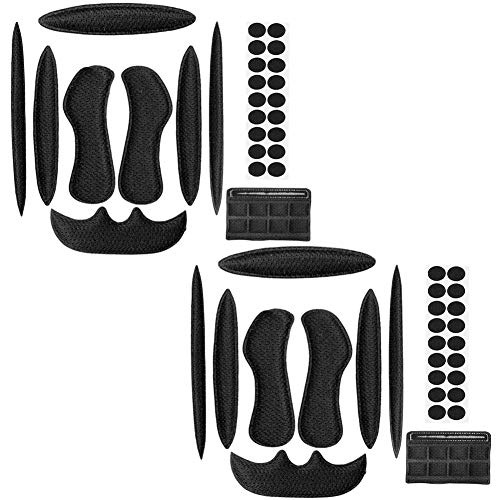 YXHZVON 2 Sätze Fahrradhelm Polster, Universal Fahrrad Schaumstoff, Ersatz Pad Schwamm Klett Helmpolster für Fahrrad-Motorrad Kinder, Schwarz YXHZVON 2 Sätze Fahrradhelm Polster, Universal Fahrrad Schaumstoff, Ersatz Pad Schwamm Klett Helmpolster für Fahrrad-Motorrad Kinder, Schwarz von YXHZVON