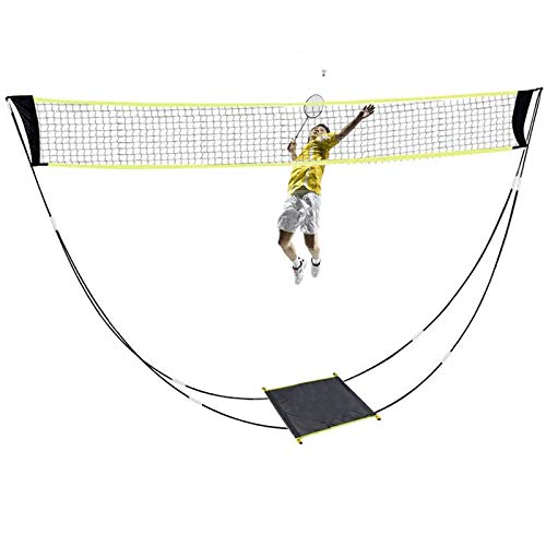 Badmintonnetz, Strandtennis-Set, Tragetasche, geeignet für Innen-/Außenplätze, Hinterhof, Keine Werkzeuge oder Pfähle erforderlich von YXJPP
