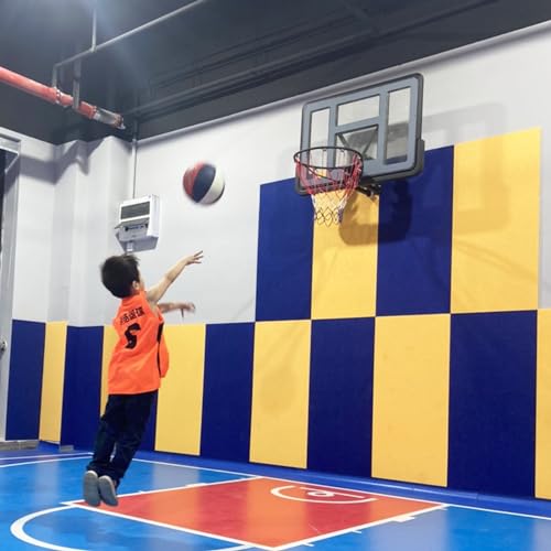 Basketballkorb zur Wandmontage für Spielfeld/Garage für Kinder und Jugendliche, 43 Zoll langes Basketball-Backboard und Ring-Set für drinnen und draußen von YXJPP
