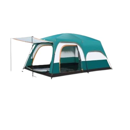 Segeltuch-Glockenzelt, wasserdichtes, atmungsaktives Wandzelt, Glamping-Zelt, abnehmbare Bodenplane für Camping-Partys, Wind- und regenbeständig im Freien (Green 430 * 305 * 200cm) von YXKJDS