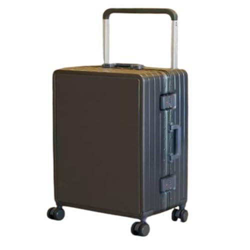 YXKJDS Breiter Trolley-Koffer für Damen, hochwertiger, erweiterbarer Hardside-Koffer mit leisen Universalrädern, Hardside-Gepäck mit Spinnerrädern (Gray 26inches) von YXKJDS