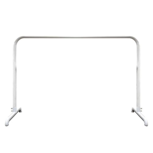 YXLYFDLY Ballettstange Ballettstange Aus Stahl, Stabile Konstruktion, Tanzstange Mit Rutschfester Basis Für Stretch-Workout-Gymnastik(White Single-bar,1.5 m/4.92 ft) von YXLYFDLY