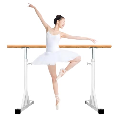 YXLYFDLY Ballettstange Ballettstange Für Erwachsene Für Fitness, Leichte Tanzstange Und Ballettausrüstung, Höhenverstellbare Ballettstangenhalterungen(White,1 m/3.28 ft) von YXLYFDLY