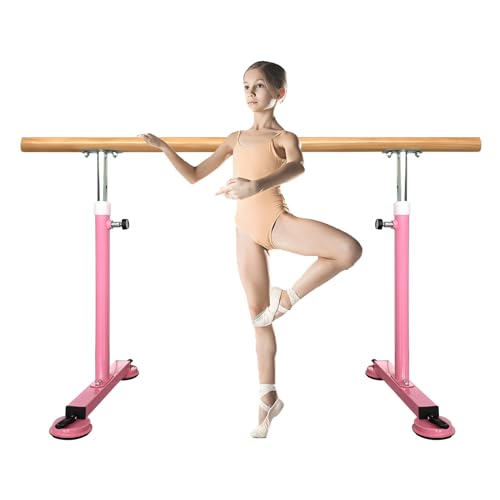 YXLYFDLY Ballettstange Ballettstange Mit Einer Stange, Leichte Tanzstange Und Ballettausrüstung, Für Heimstudios, Yoga, Zimmer, Schule(Pink,1 m/3.28 ft) von YXLYFDLY