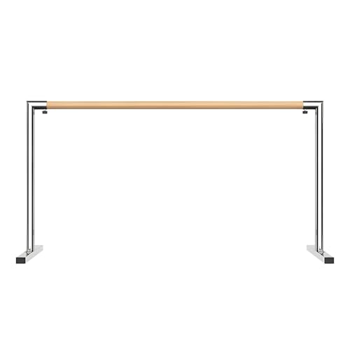 YXLYFDLY Ballettstange Einlagige Ballettstange Für Zu Hause, Tragbare Ballettstange Und Tanzstange, Freistehende Ballettstange, Robust Und Stabil(Stainless Steel,2.5m/8.2ft) von YXLYFDLY