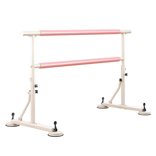 YXLYFDLY Ballettstange Tragbare Ballettstange Für Zu Hause, Ballettstange Und Tanzstange Mit Saugnäpfen, Stabile Konstruktion Der Ballettstange(Double-bar,1 m/3.28 ft) von YXLYFDLY