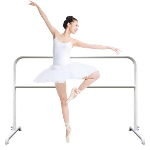 YXLYFDLY Ballettstange Weit Verbreitete Ballettstange, Stahl-Tanzstange Und Ballettausrüstung, Für Heim-Fitnessstudios, Yoga-Raum, Schule(White Double-bar,2.5 m/8.2 ft) von YXLYFDLY