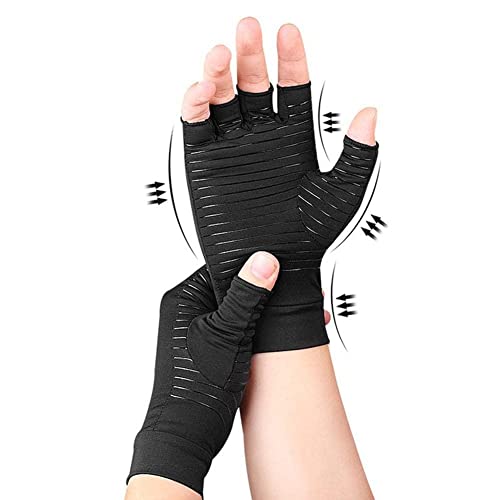 YXRRVING 1 Paar Sport-Handschuhe, Halbfinger, Arthritis-Handschuhe, Therapie, Gelenklinderung, Schmerzen, Fitness, Handdruck, Radfahren von YXRRVING