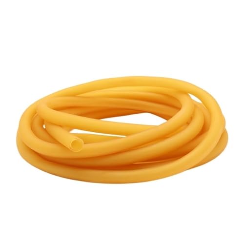 Naturlatex-Gummischläuche, IDxOD 1,6 ~ 18 mm, hochbelastbares Gummiband, gelber Gummischlauch für körperliche Übungen, 1 Stück (1 Meter x 10 mm x 14 mm) von YXYFA