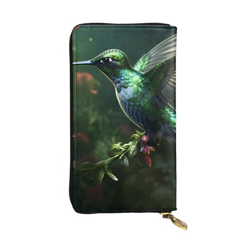 YYHWHJDE Lange Clutch-Geldbörse mit Kolibri-Motiv, Leder, entworfen für modische Mädchen und Frauen, stilvoll und personalisiert, 19 x 10,5 cm, Schwarz, Einheitsgröße, Schwarz , Einheitsgröße YYHWHJDE Lange Clutch-Geldbörse mit Kolibri-Motiv, Leder, entworfen für modische Mädchen und Frauen, stilvoll und personalisiert, 19 x 10,5 cm, Schwarz, Einheitsgröße, Schwarz , Einheitsgröße von YYHWHJDE