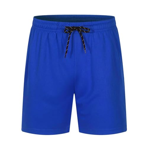 YYNLIN Shorts Herren Herren Shorts Sommer Casual Running Sports Elasticated Taille Shorts Mit Reißverschlüssen-blau-m von YYNLIN