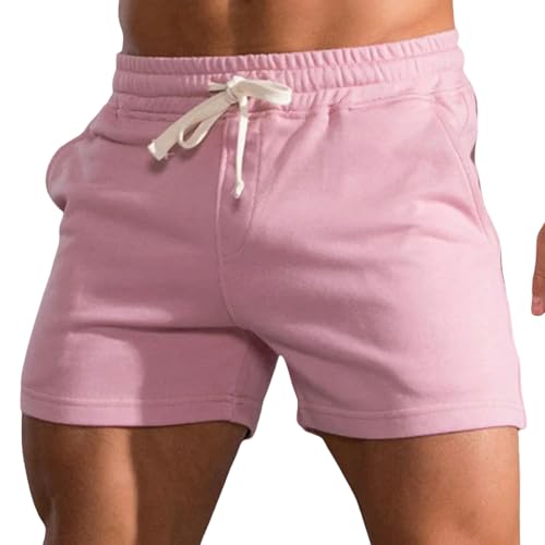 YYNLIN Shorts Herren Sommer -fitnesshosen Für Die Lässige Schlanke Schleiche Für Männer, Die Elastische Taille -Kordel -Kordel -Kordel -Shorts Sind-08 P-XXXL von YYNLIN