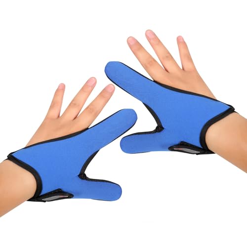 YYSQL 1 Paar bequeme Fischerhandschuhe, 2-Finger-Designs, atmungsaktiv und rutschfest, Angel-Enthusiasten, 2-Finger-Handschuh-Set von YYSQL