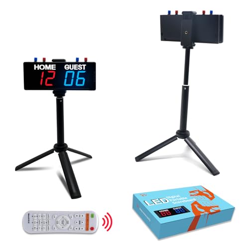 YZ LED Anzeigetafel Fussball, Tragbare Tischtennis Zähler, Cornhole Zähltafel, Tennis Punktezähler, Digital Scoreboard, LED Anzeigetafel Elektronisch für Volleyball, Basketball, Sports(Rot & Blau) YZ LED Anzeigetafel Fussball, Tragbare Tischtennis Zähler, Cornhole Zähltafel, Tennis Punktezähler, Digital Scoreboard, LED Anzeigetafel Elektronisch für Volleyball, Basketball, Sports(Rot & Blau) von YZ