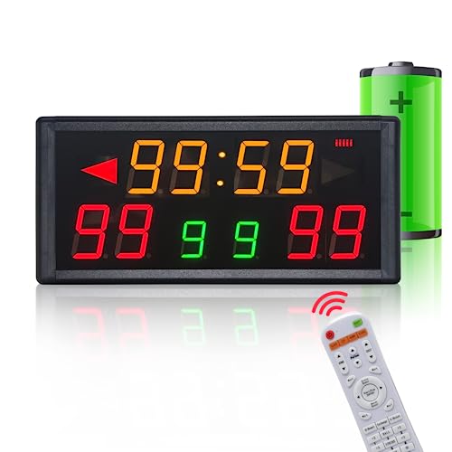 YZ Elektronische Anzeigetafel mit Punktezähler & Timer - Tragbare Basketball-Anzeigetafel mit Schussuhr, Batteriebetriebener Digitale Cornhole Scoreboard mit Fernbedienung für Tischtennis und Fußball YZ Elektronische Anzeigetafel mit Punktezähler & Timer - Tragbare Basketball-Anzeigetafel mit Schussuhr, Batteriebetriebener Digitale Cornhole Scoreboard mit Fernbedienung für Tischtennis und Fußball von YZ
