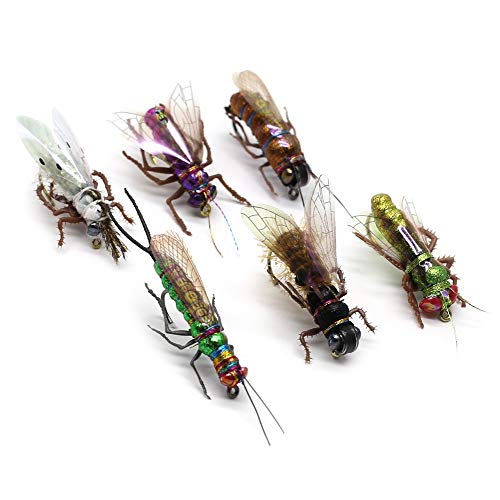 YZD Fliegenfischen, Fliegenfischen, Trockenfliegenfischen, Nymphe, Sortiment mit Fliegenbox, 12/16/18/22/36 Kits, Mayfly kit YZD Fliegenfischen, Fliegenfischen, Trockenfliegenfischen, Nymphe, Sortiment mit Fliegenbox, 12/16/18/22/36 Kits, Mayfly kit von YZD
